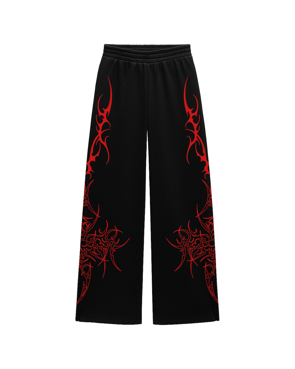 Bloodsigil Black Unisex Straight Fit Baggy Pants