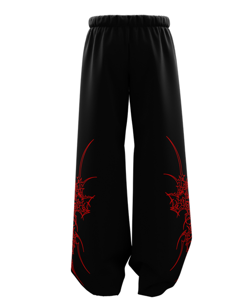 Bloodsigil Black Unisex Straight Fit Baggy Pants