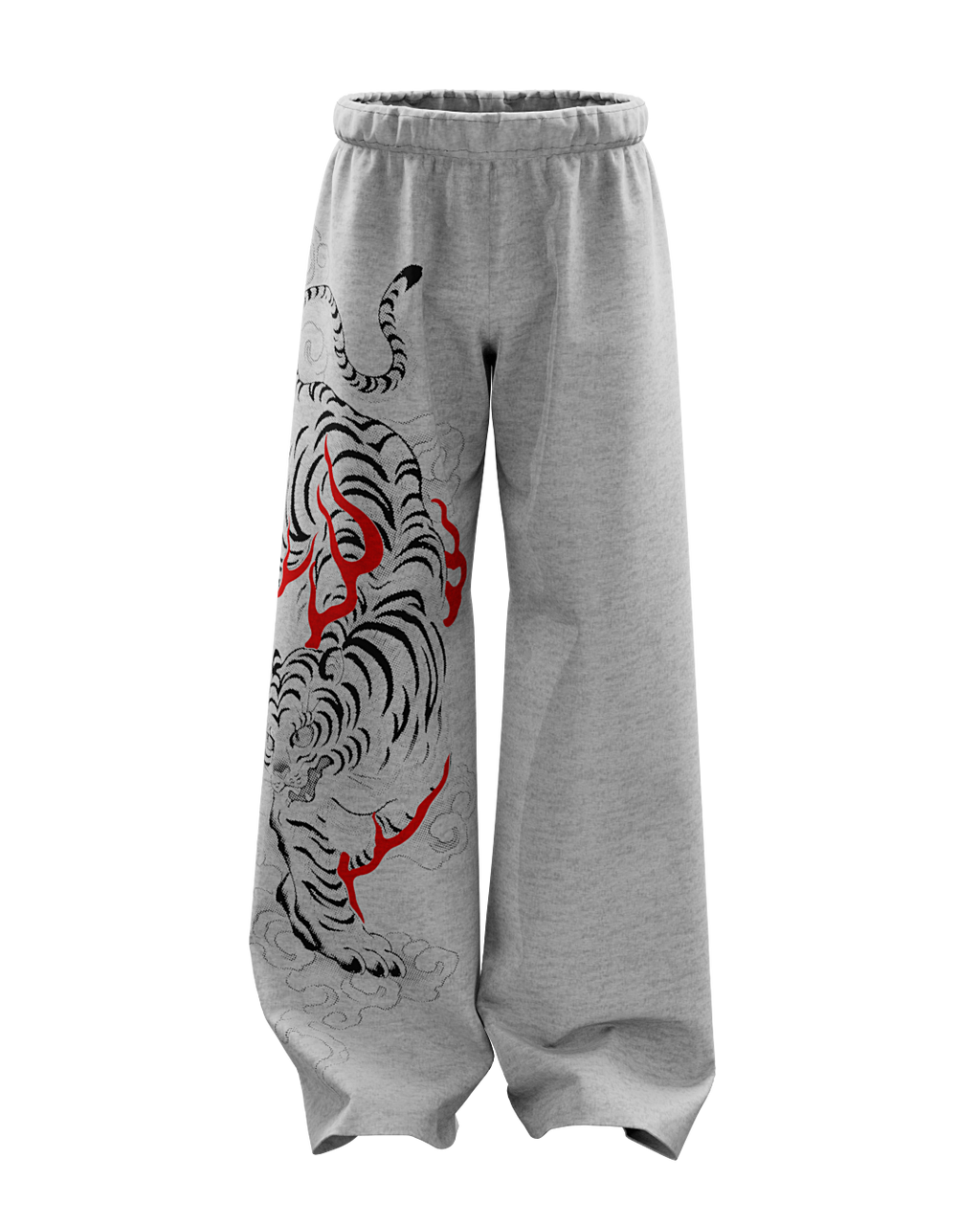 Grawl Grey Unisex Straight Fit Baggy Pants