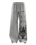 Grey Grim Unisex Straight Fit Baggy Pants