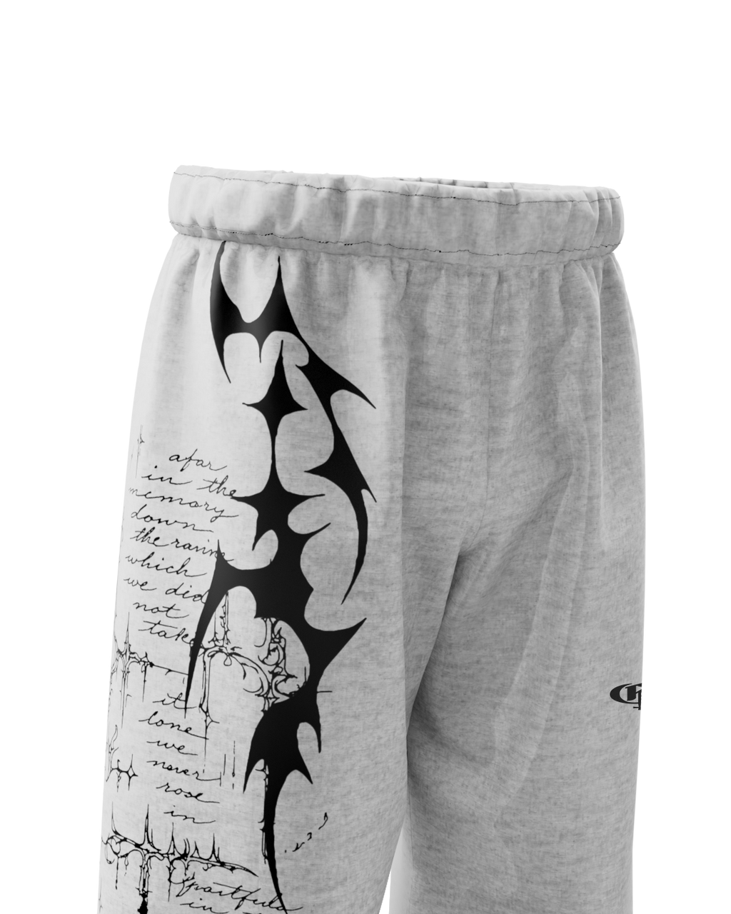 Scripture Grey Unisex Straight Fit Baggy Pants