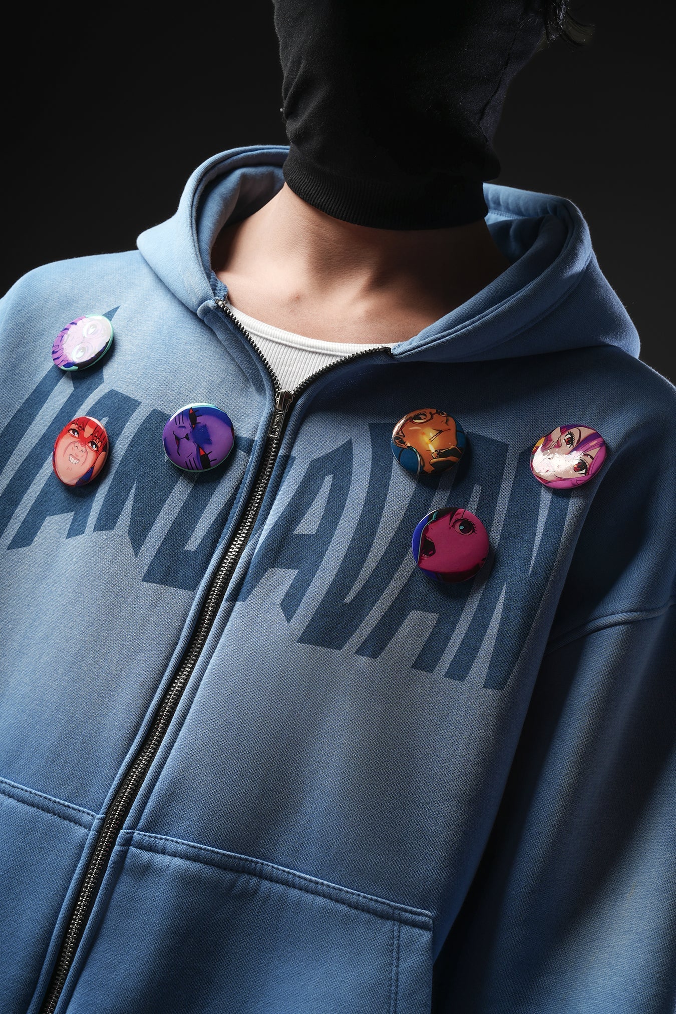 Maniacs - Blue washed Jacket (Badges Included)