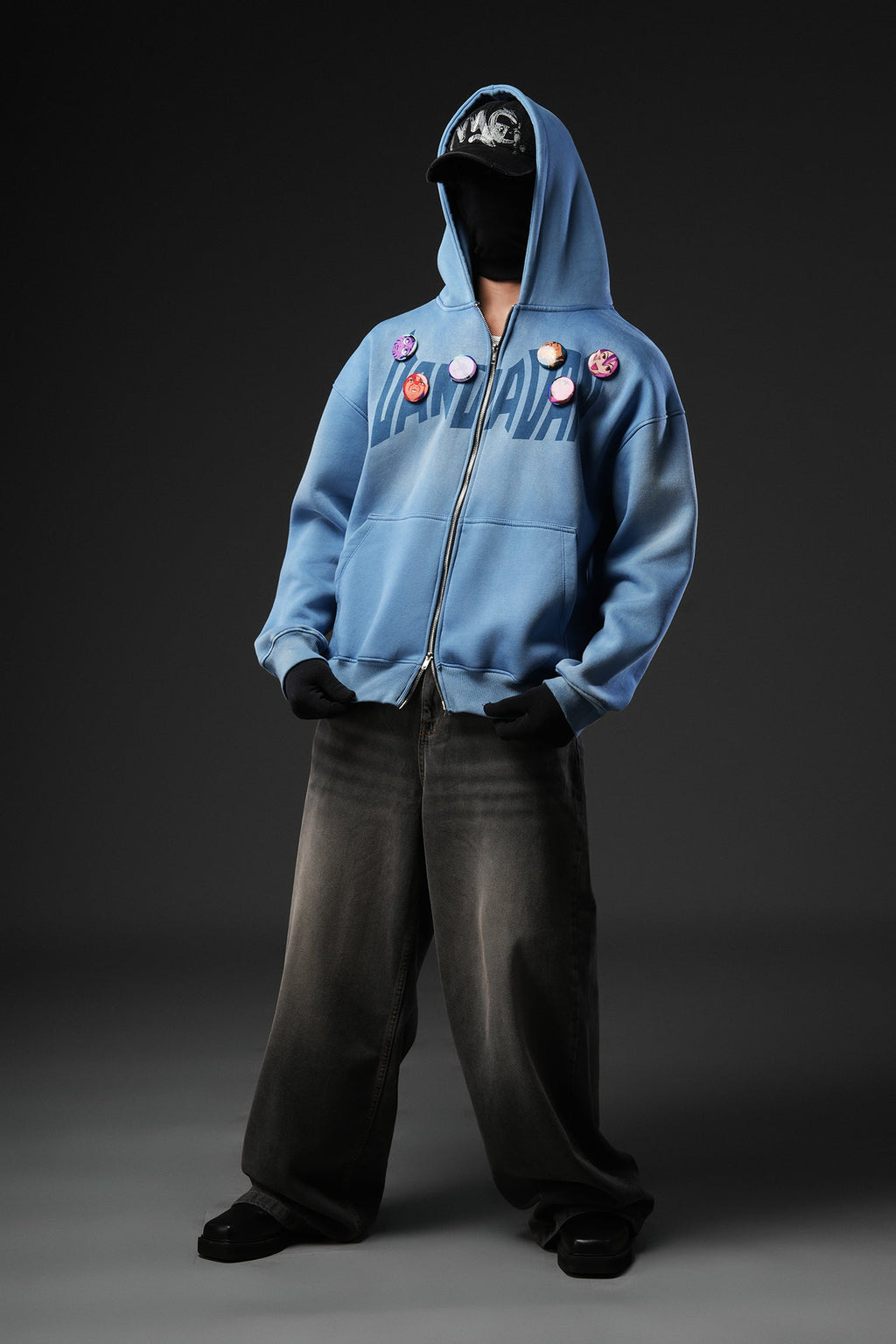Maniacs - Blue washed Jacket (Badges Included)