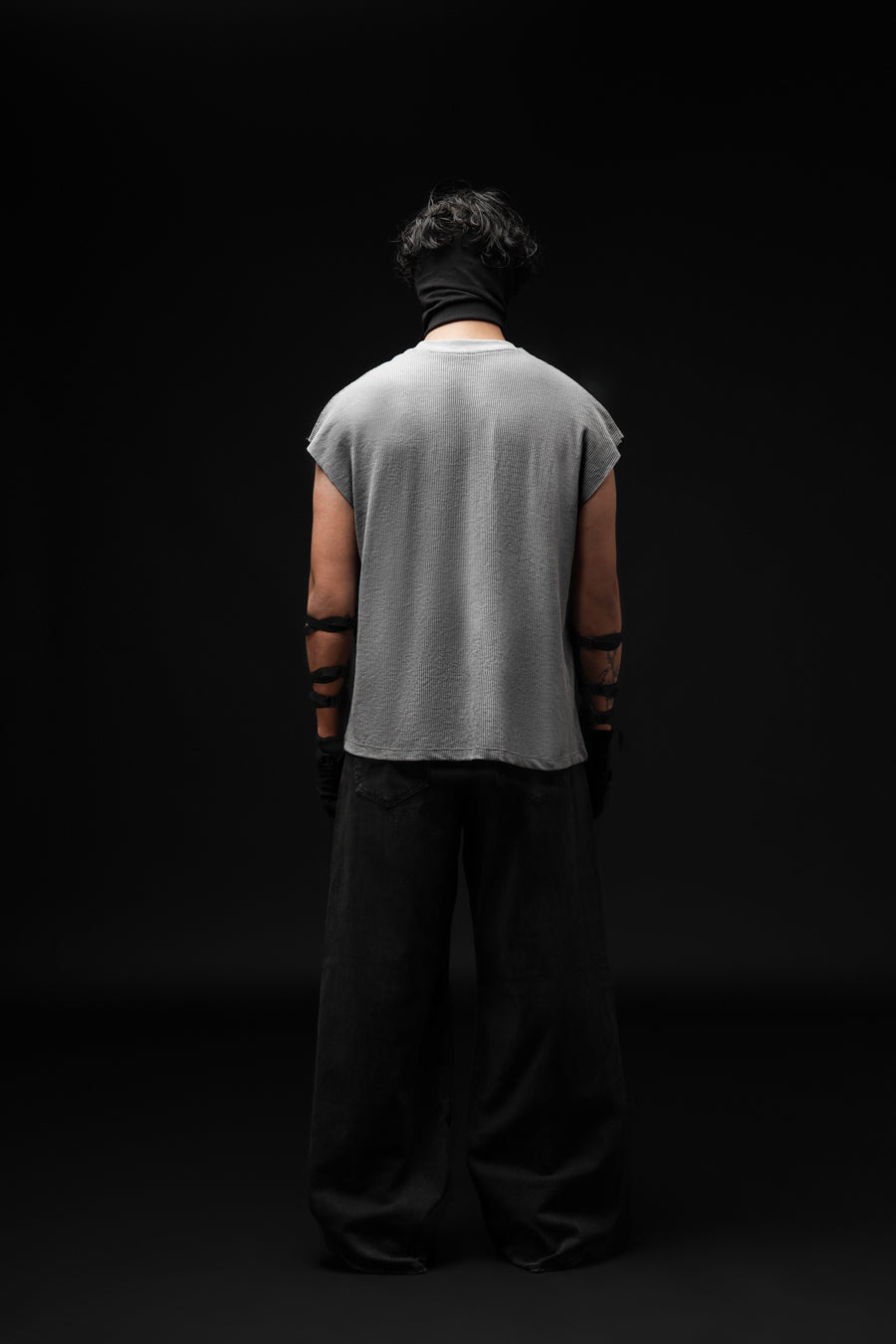 The Cursed One - Waffle Vest with Patchwork