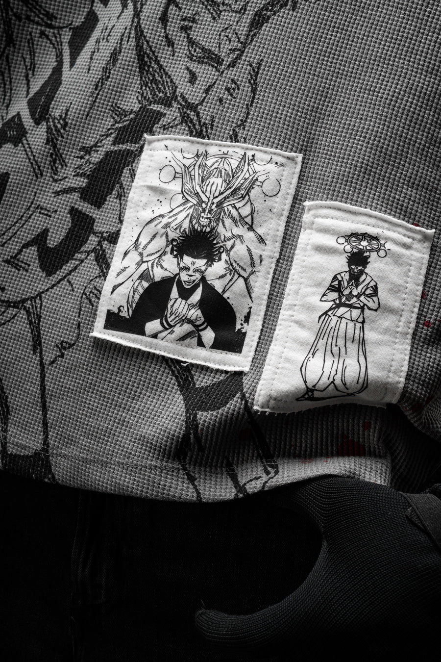 The Cursed One - Waffle Vest with Patchwork
