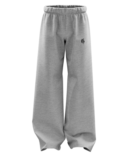 Basic Grey Genrage Baggy Pants