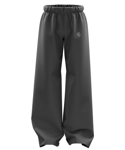 Dark Grey Basic Genrage Baggy Pants