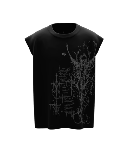 Execia Black Boxy Unisex Vest