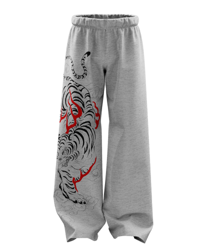Grawl Grey Unisex Straight Fit Baggy Pants