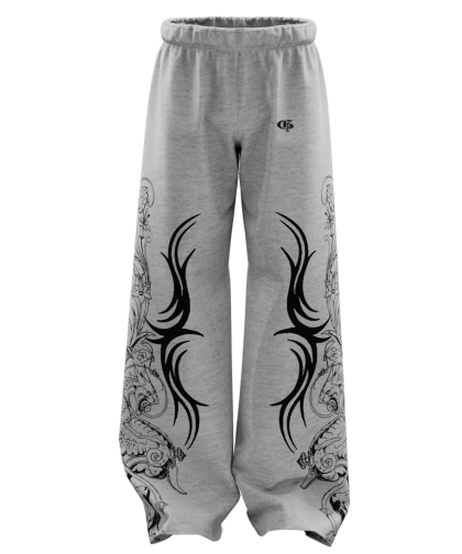 Rygor Melange Unisex Straight Fit Baggy Pants