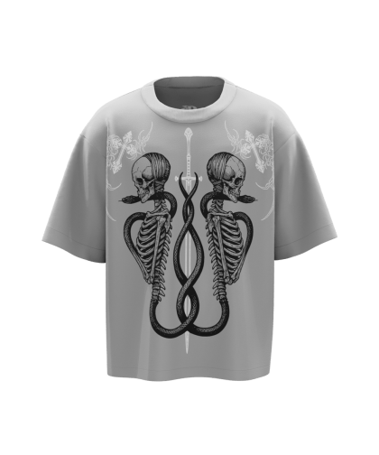 Warlock Grey Boxy Oversized Tshirt